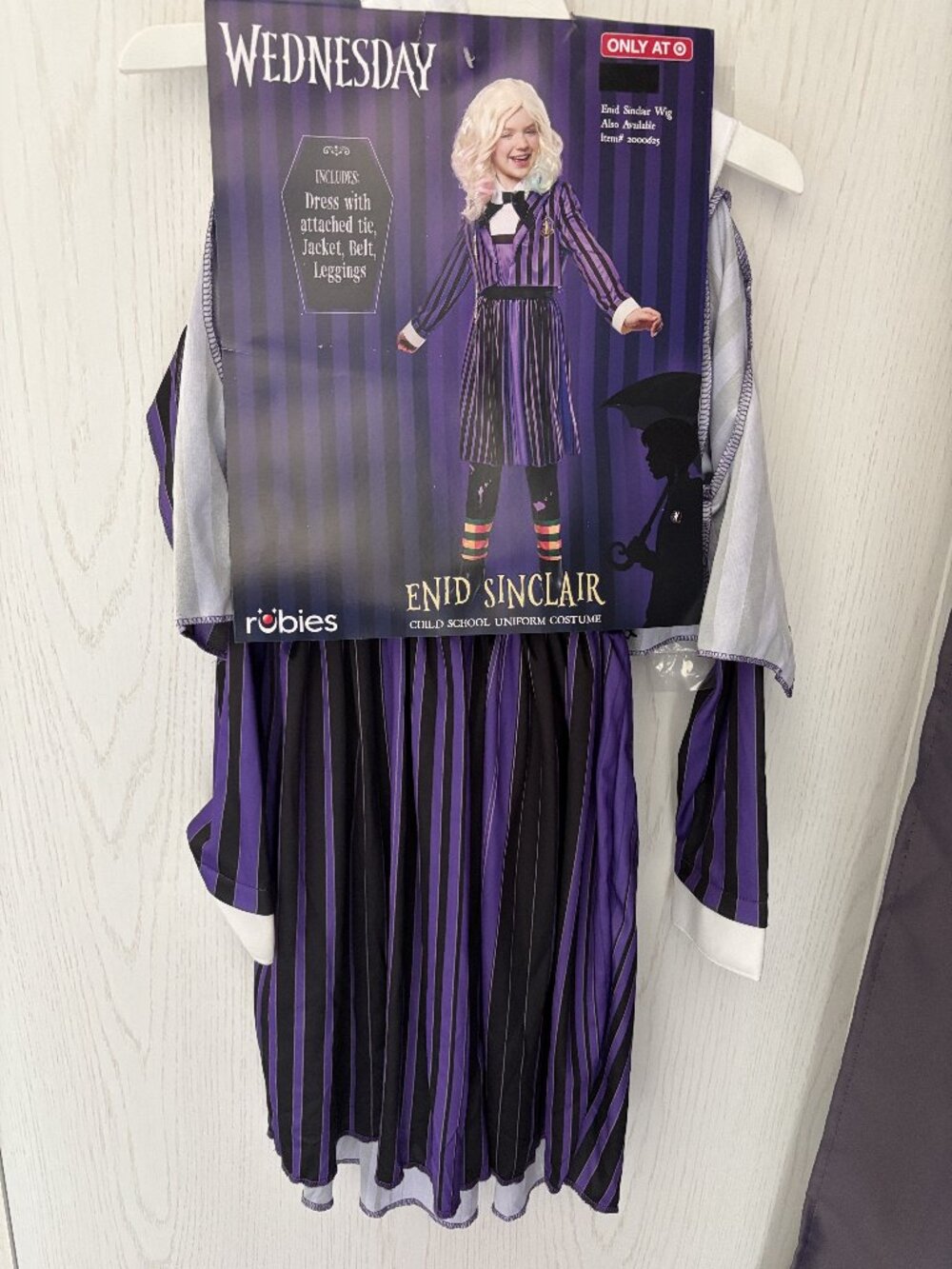 Wednesday Enid Sinclair 10/12 Halloween Costume Nevermore Academy 3 Pc Girls - Picture 4 of 6